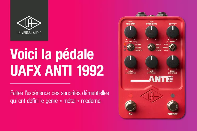 Replongez au dbut des annes 1990 grce  la pdale UAFX ANTI 1992.